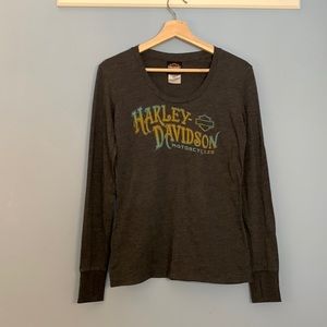 Harley-Davidson Long Sleeve Graphic Tee with thumb holes